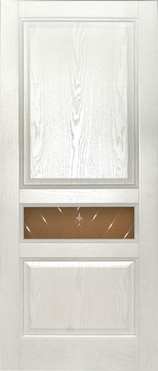 Готика Дворецкий белый ясень -узкое стекло